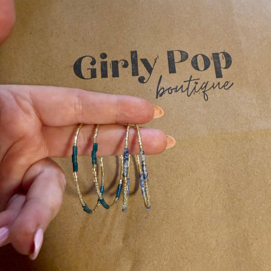 Beaded hoops