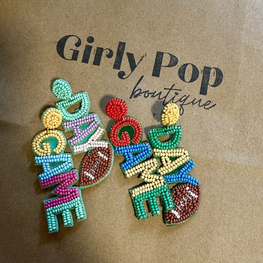 Game day earrings