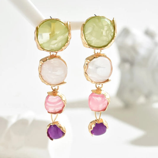 Dangle Stone Earrings