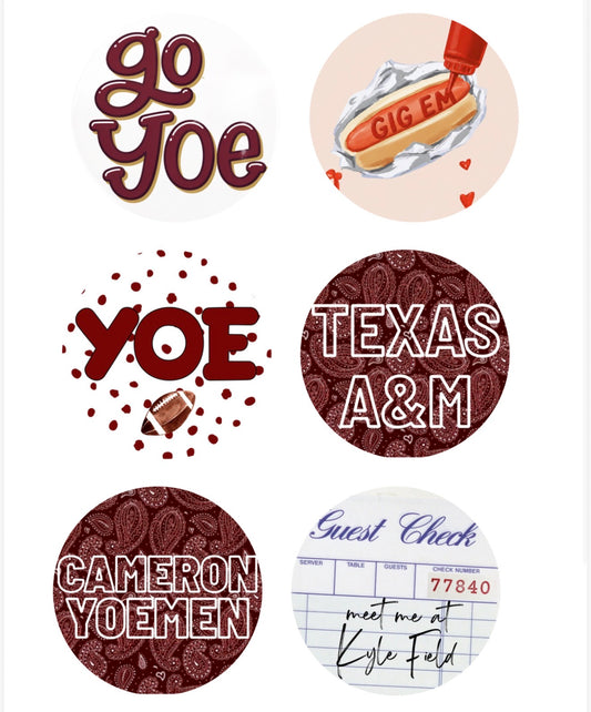 Game Day Buttons