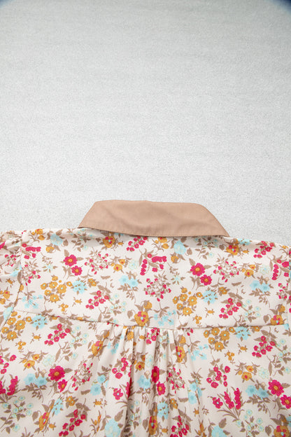 Floral Button Down & Belted Dress