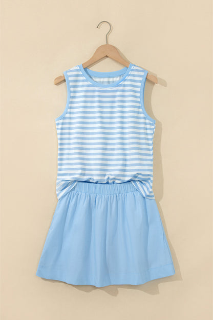 Light Blue Skort Set