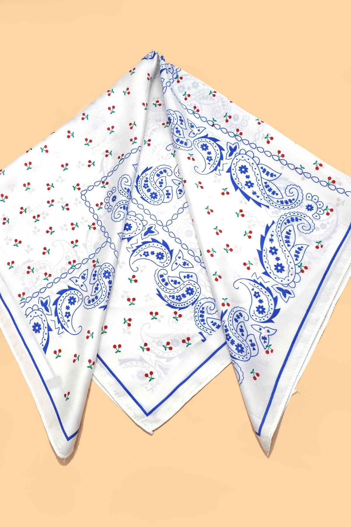 paisley & cherry silky feel scarf