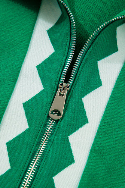 Green  Half Zip Dres