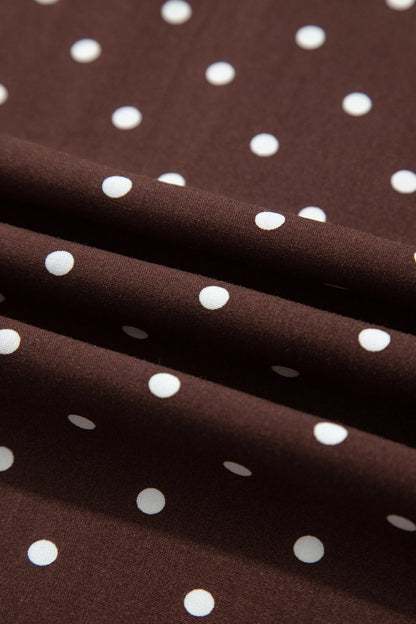 Brown Polka Dot Skirt
