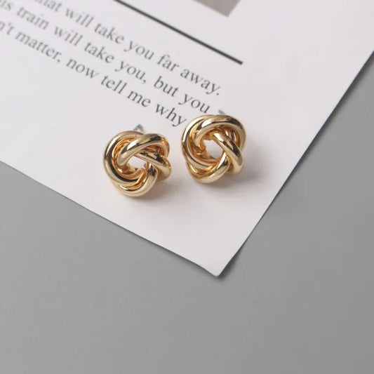 Gold Knot Studs