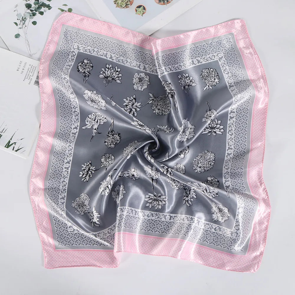 Floral Trim Small Scarfs