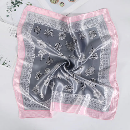 Floral Trim Small Scarfs