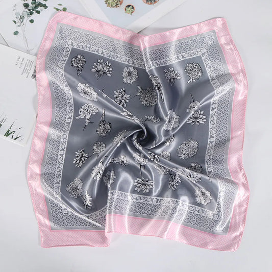 Floral Trim Small Scarfs