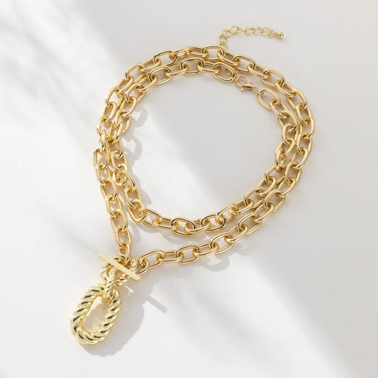 Large Buckle Necklace