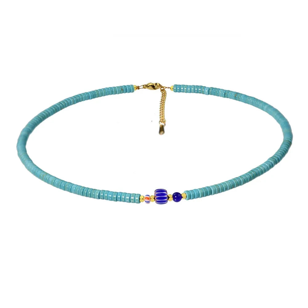 Beaded Ball Chain Necklace