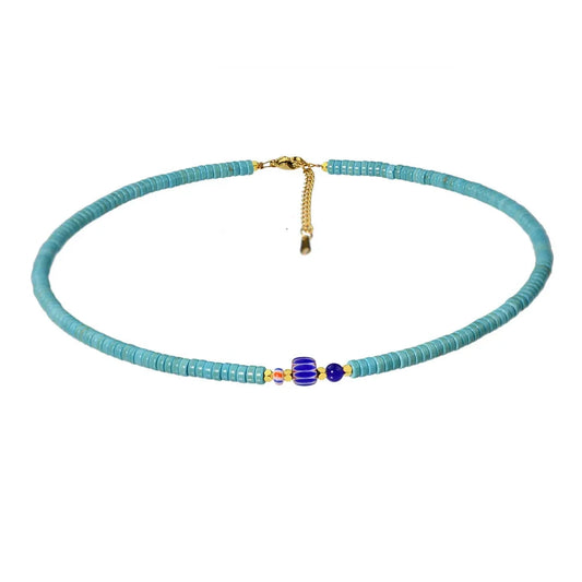 Beaded Ball Chain Necklace