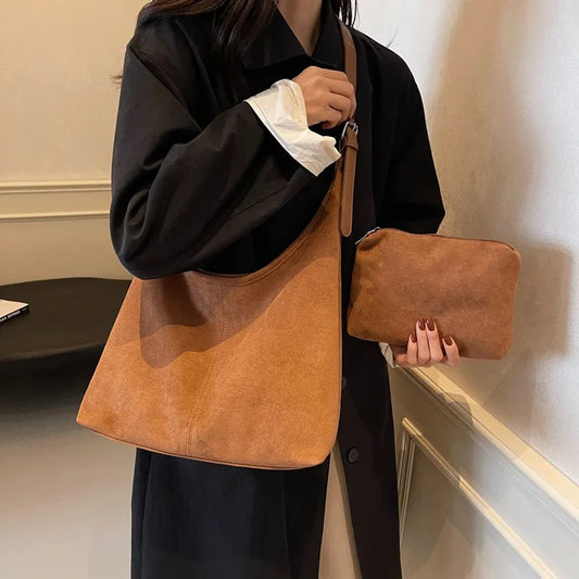 Suede Shoulder Bag