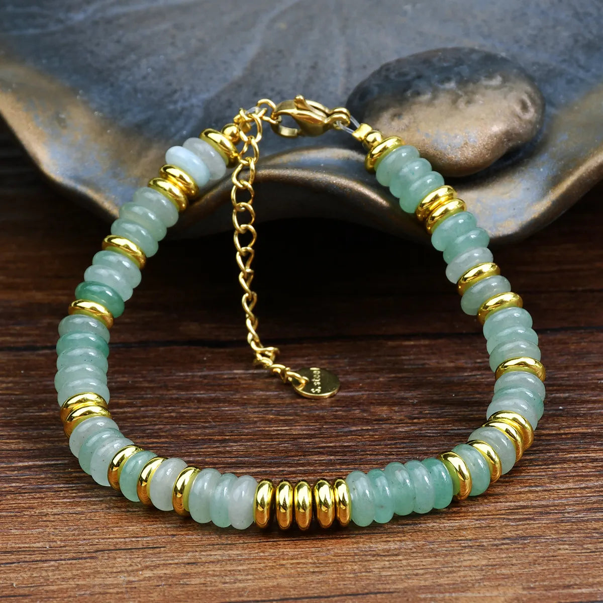 Natural Stone Beaded Bracelet