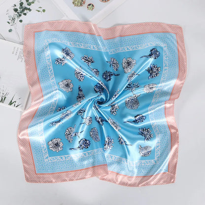 Floral Trim Small Scarfs