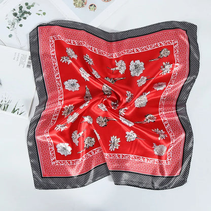 Floral Trim Small Scarfs