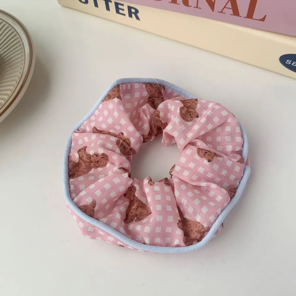 Printed scrunchies