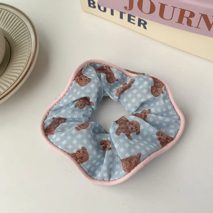 Printed scrunchies