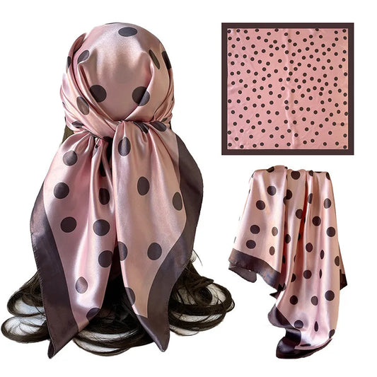 Oversized Polka Dot Scarf