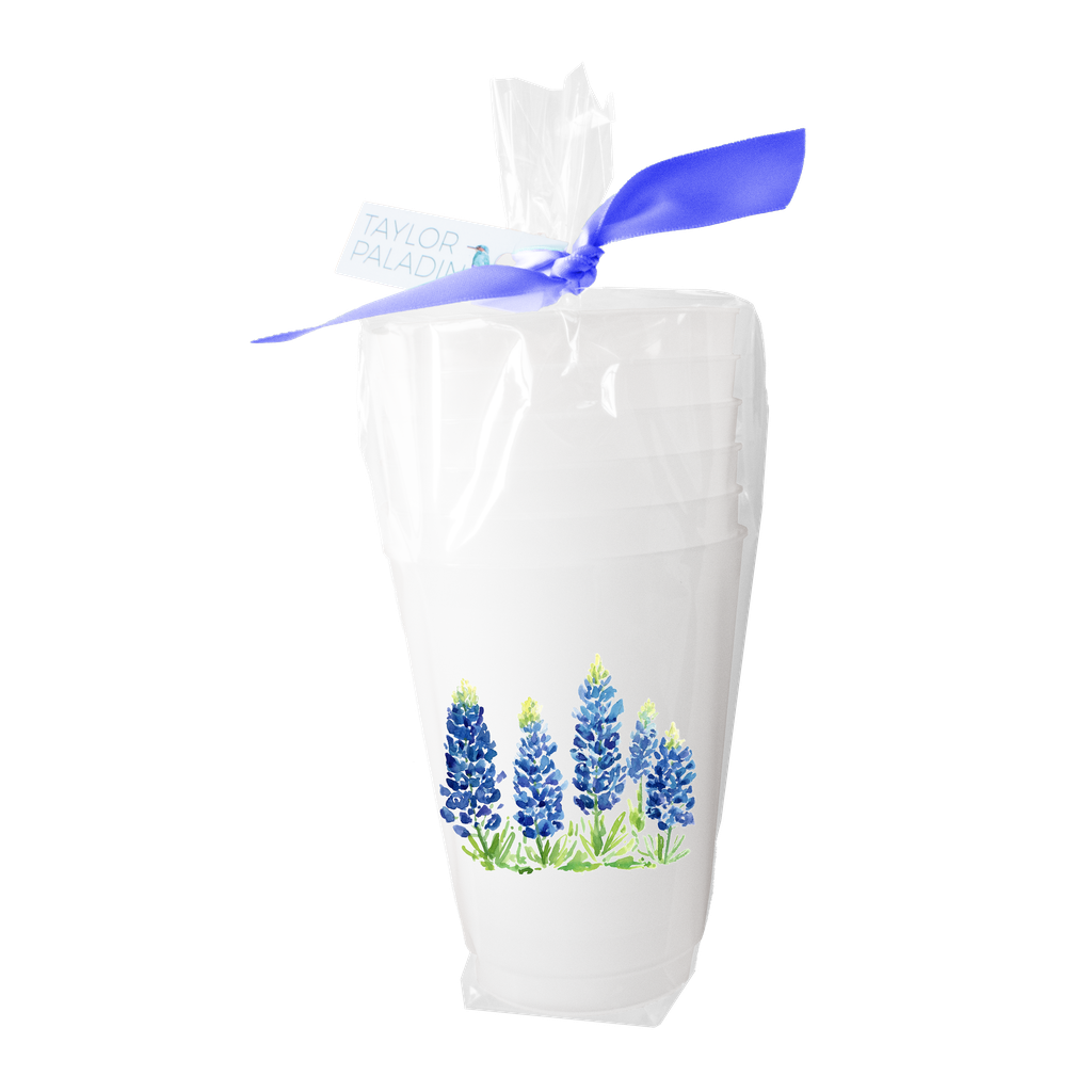 Bluebonnet Fields Frosted Cups | Set of 6