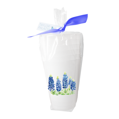 Bluebonnet Fields Frosted Cups | Set of 6