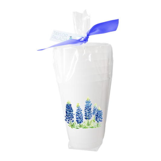 Bluebonnet Fields Frosted Cups | Set of 6
