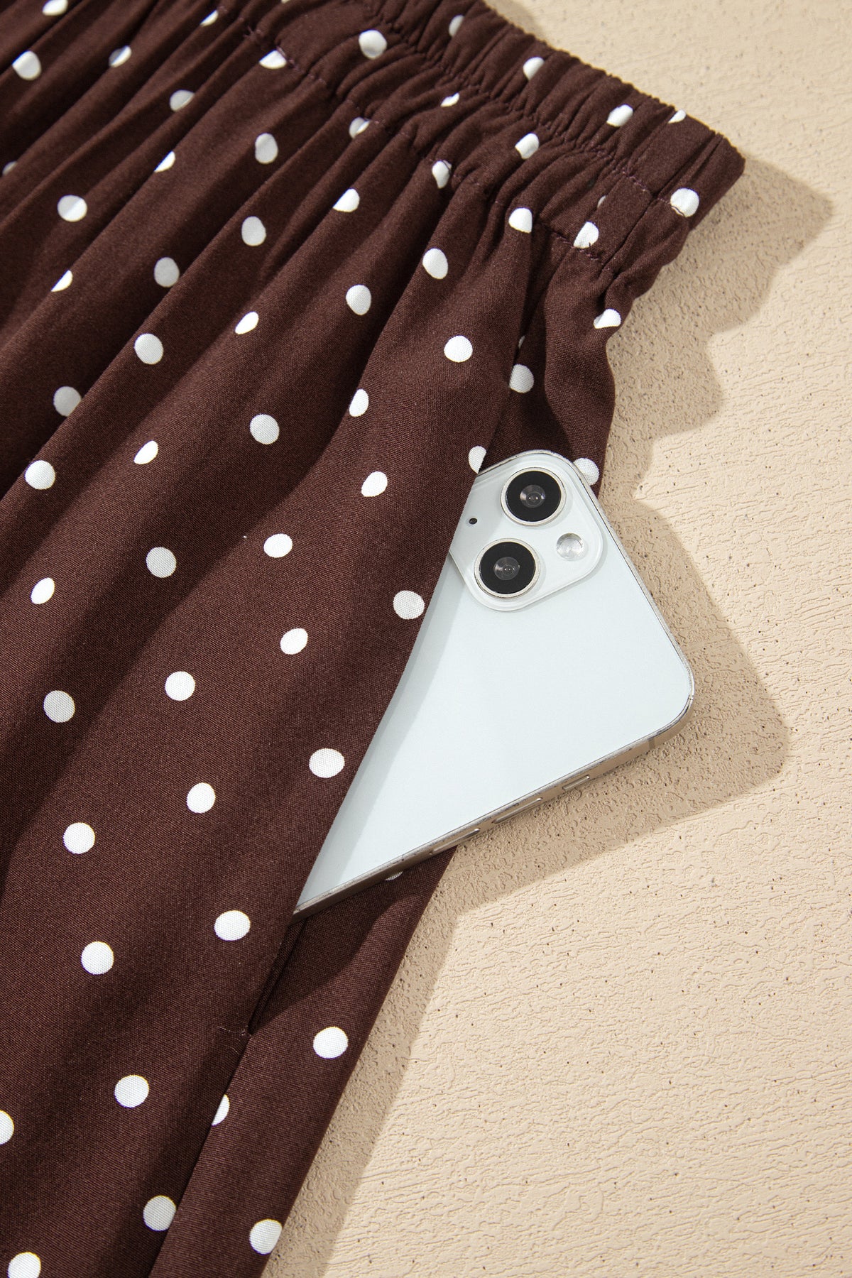Brown Polka Dot Skirt
