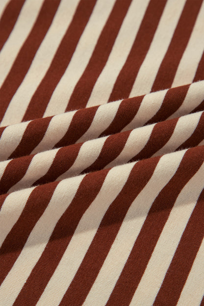 Striped Long Sleeve Tie Dress