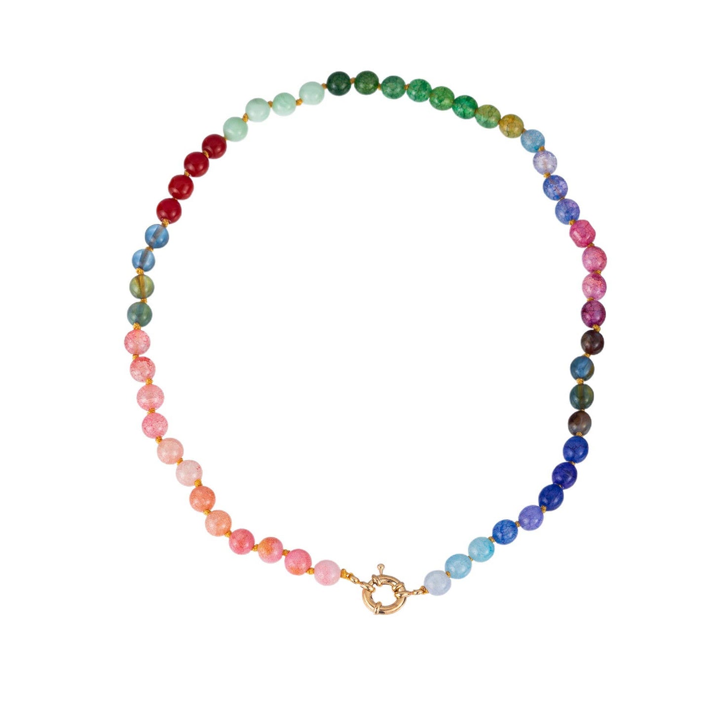 Glass Bead Mixed Necklace