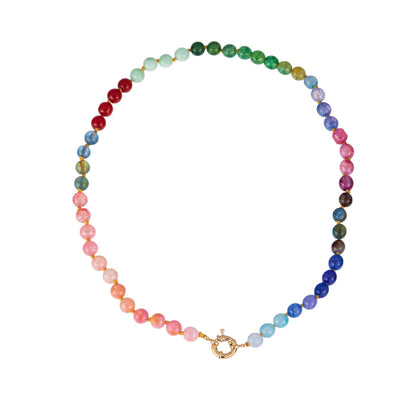 Glass Bead Mixed Necklace