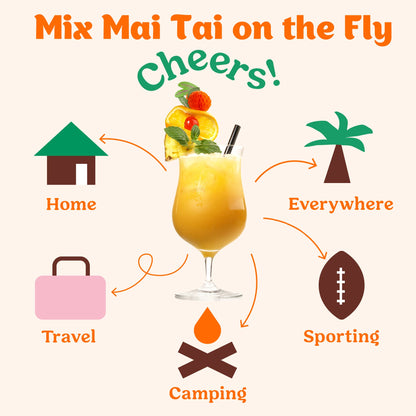 Blood Orange Mai Tai Cocktail / Mocktail Mixer