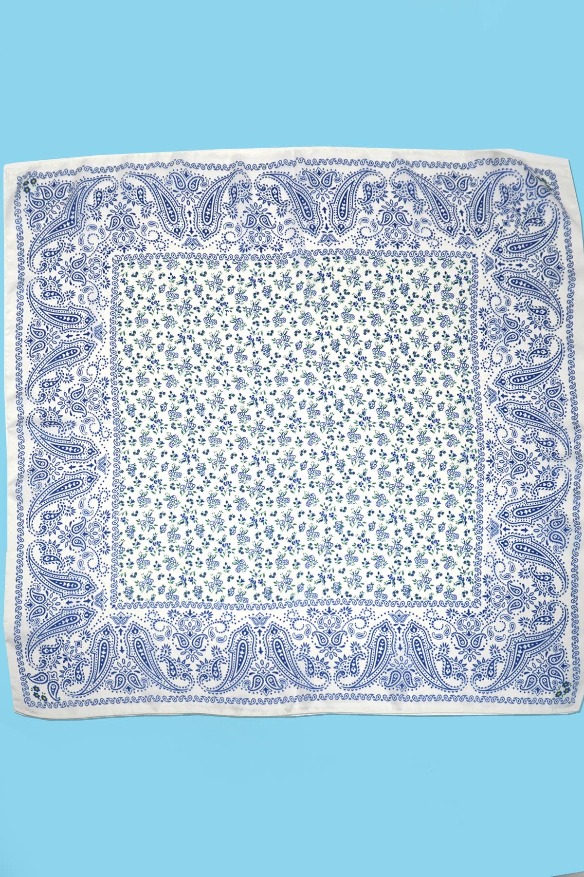 Floral Toile Print Scarf