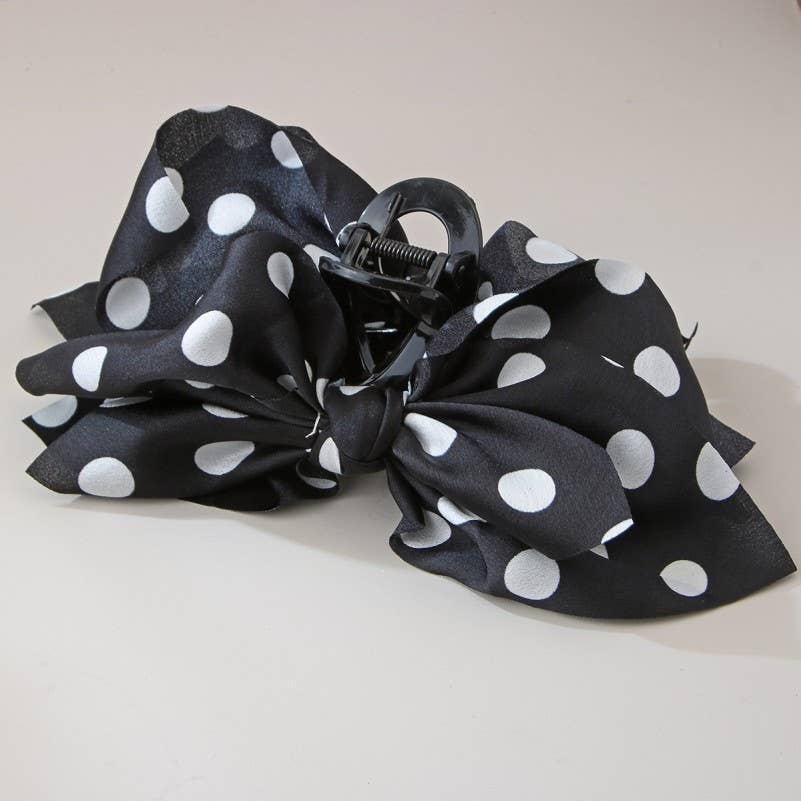 Polka Dot Claw Clips
