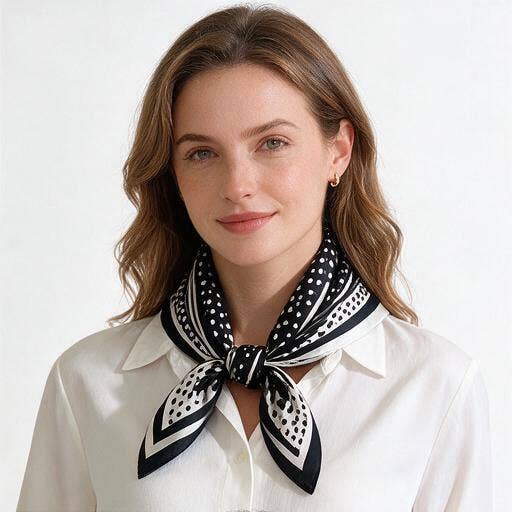 Polka Dot & Stripes Scarf