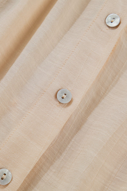 Oatmeal Lace Button Up