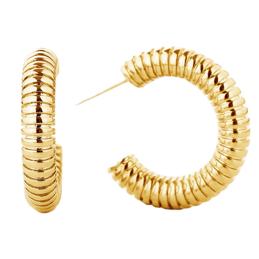 Gold Dipped Post Earring