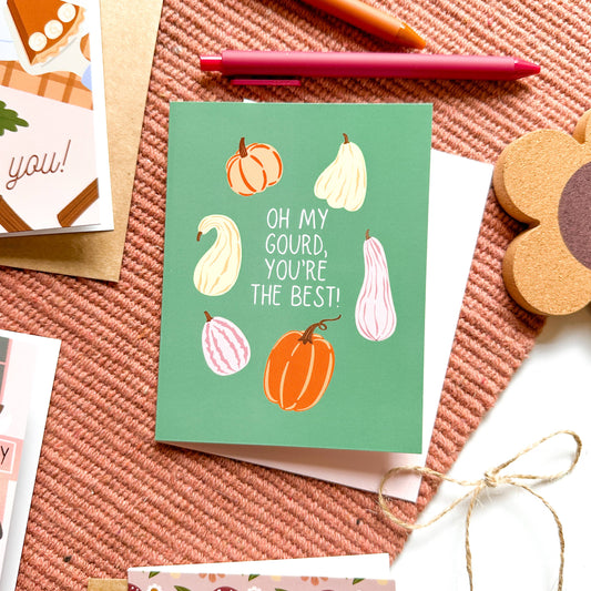 Oh My Gourd Greeting Card