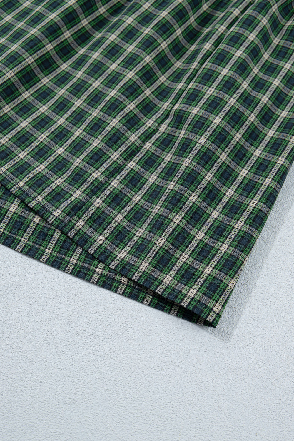 Green Plaid Maxi Dress