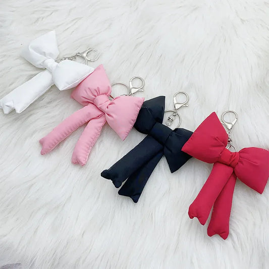 Puffy Bow Keychain
