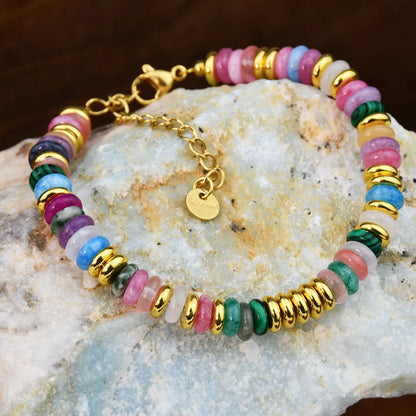 Natural Stone Beaded Bracelet