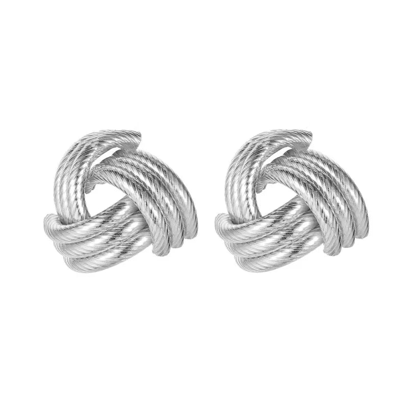 cross & twist Studs