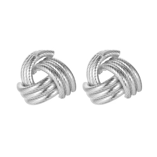 cross & twist Studs