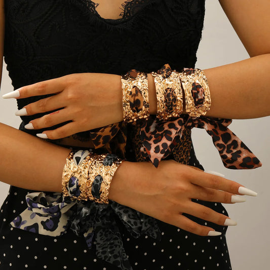 Gold Cuff Scarf Bracelet