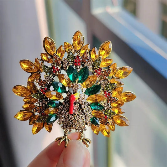 Thanksgiving Vintage Turkey Brooch