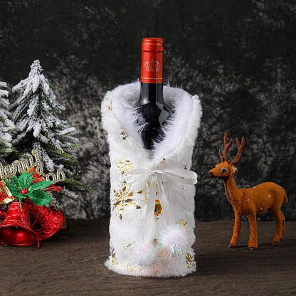 White Christmas Bottle Cover