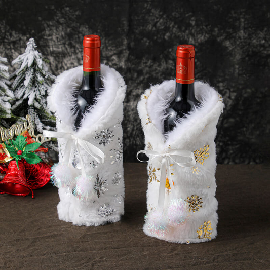 White Christmas Bottle Cover